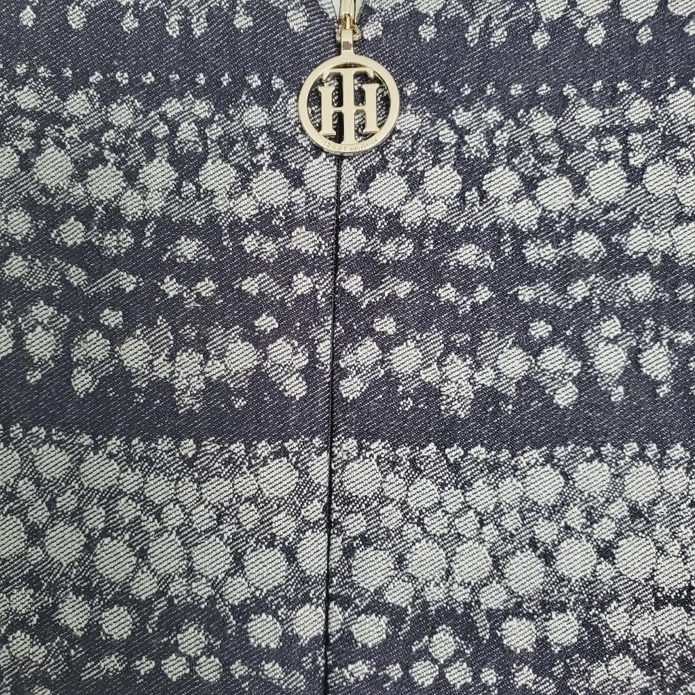 NEW Tommy Hilfiger Indigo Sleeveless Print Sheath Dress